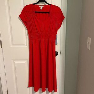 NWT Red London Times Flutter Sleeve Midi Dress‎ - Size 6
